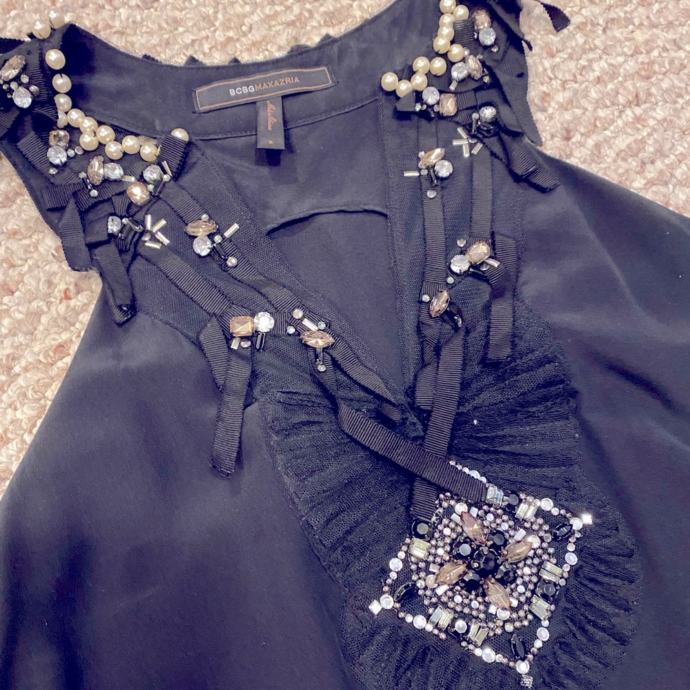 BCBG embellished tank
